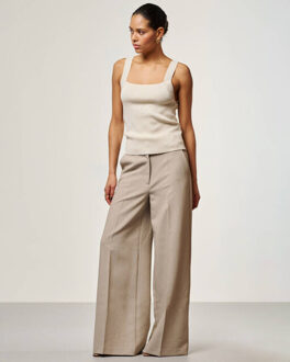 AAIKO Broek nore buttons r pe Bruin - S