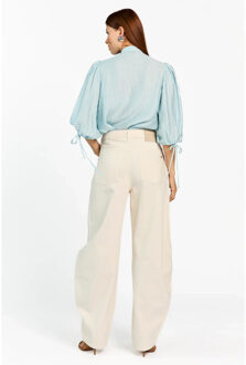 AAIKO Dahlia top Blauw - XL