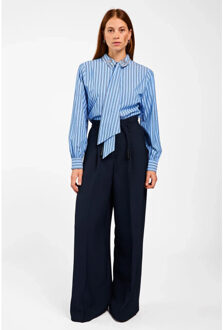 AAIKO Fenne strass blouse Blauw - L