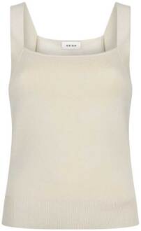 AAIKO Geribde top Zena  naturel