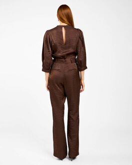 AAIKO Jumpsuit hellen shine vis Bruin
