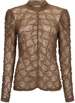 AAIKO Kanten top Tyler  bruin - XS,M,L,XL,