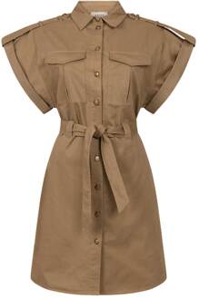 AAIKO Mini-jurk met strikceintuur Joyce  groen