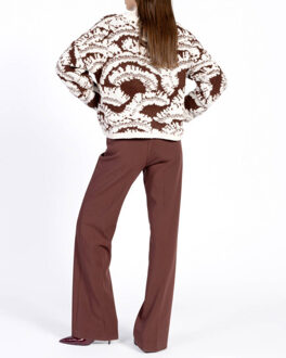 AAIKO Pantalon chantalle r pes 3 Bordeaux - S