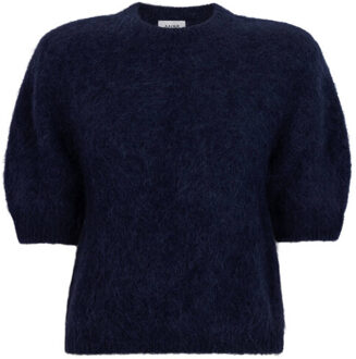 AAIKO Pullover korte mouw danni wp 389 Blauw - S