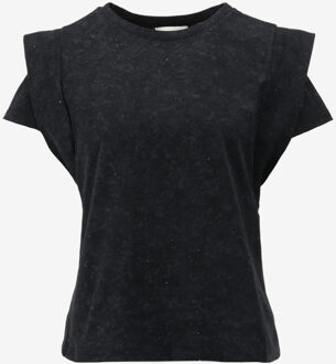 AAIKO T-shirt zwart - XS;S
