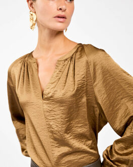 AAIKO Top lange mouw alanza vis 521 Groen