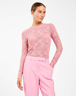 AAIKO Top lange mouw mason pa Roze