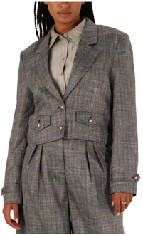 AAIKO Tweed Blazer Ines Aaiko , Gray , Dames - Xl,L,M,S,Xs