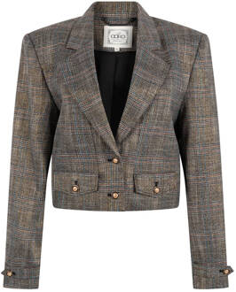 AAIKO Tweed Blazer Ines Aaiko , Gray , Dames - Xl,L,M,S