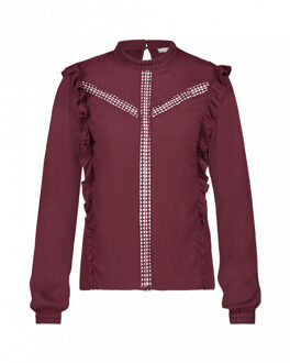 AAIKO Verana vis 530 blouse red Rood - XL