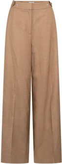 AAIKO Wide leg pantalon Nore  bruin - M,L,XL,