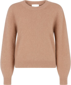 AAIKO Zachte alpaca trui Denize  bruin - XS,M,L,XL,