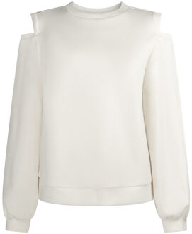 AAIKO Zachte cut-out sweater Gioya  naturel - S,M,L,