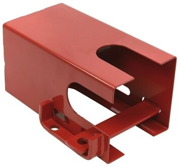 Aanhangerslot - metaal - Rood - 110 x 110 mm - Voorkom diefstal aanhanger/caravan/paardentrailer