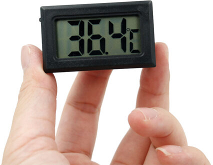 aankomen Digital LCD Hoge Temperatuur Thermometer tester meter Sensor-10C ~ 50C voor koelkast Koelkast 25% Off zwart