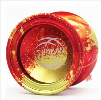 Aankomen Huatian Summon YO-YO 10 Bal Roestvrij Kk Dragende Eenvoudige Sport En Praktijk Yoyo Metalen Professionele Concurrentie Yoyo rood goud