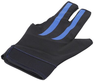 Aankomen Snooker Cue Handschoen 3-Vinger Handschoenen Biljart Snooker Shooters Linkerhand Biljart Fitness Accessoires blauw