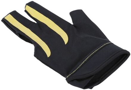Aankomen Snooker Cue Handschoen 3-Vinger Handschoenen Biljart Snooker Shooters Linkerhand Biljart Fitness Accessoires geel