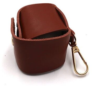 Aankomst Draagbare Golf Ballen Houder Opslag 1 Bal Lederen Golf Pouch Carrier Golf Pouch Zak Bal Houder bruin