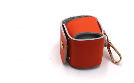 Aankomst Draagbare Golf Ballen Houder Opslag 1 Bal Lederen Golf Pouch Carrier Golf Pouch Zak Bal Houder oranje