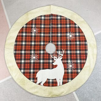 Aankomst Kerstboom Rok Plaid Elanden Sneeuwvlok Boom Rok Kerst Decoraties Voor Home Office