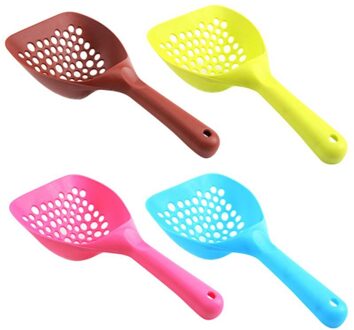 Aankomst Kitten Zand Hond Afval Scooper Schop Plastic Kattenbakvulling Scoop Schoon Toilet Tool Voor Pet Hond Kat Willekeurige kleur
