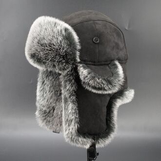 Aankomst Mannen Grote Maat Gehoorbescherming Hoed Winter Hoed Ski Cap Retro Bommenwerper Hoed
