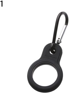 Aankomst Sport Outdoor Waterkoker Gesp Karabijnhaak Waterfleshouder Camping Wandelen Aluminium Rubber Gesp Haak black1