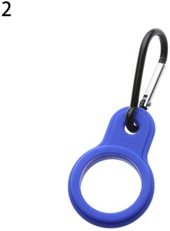 Aankomst Sport Outdoor Waterkoker Gesp Karabijnhaak Waterfleshouder Camping Wandelen Aluminium Rubber Gesp Haak koninklijk blue1