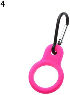 Aankomst Sport Outdoor Waterkoker Gesp Karabijnhaak Waterfleshouder Camping Wandelen Aluminium Rubber Gesp Haak pink1