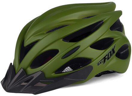Aankomst Volwassenen Helm Unisex Beschermende Helm Met Achterlicht Voor Fietsen Outdoor Activiteiten leger groen