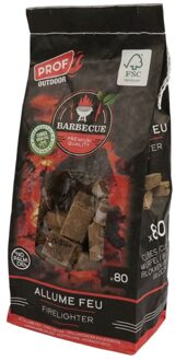 Aanmaakblokjes Bruin Zak 80 Stuks