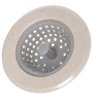 Aanrecht Filter Afvoerputje Plug Water Kanaal Sink Filter Badkamer Wastafel Filter Cover Bad Haar Undercovertoolaccessories Beige