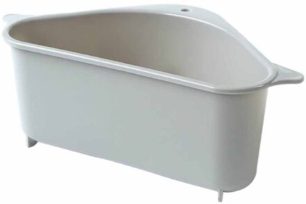 Aanrecht Organizer Multifunctionele Opbergrek Multifunctionele Wassen Kom Spons Afvoer Rack Keuken Creatieve Afvoer Mand Grijs