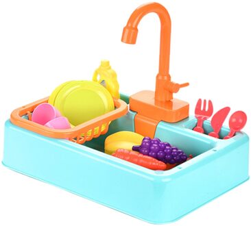Aanrecht Speelgoed Met Running Water Pretend Toy Wassen-Up Keuken Elektra Vaatwasser Spelen Speelgoed Met Running Water Keuken set B