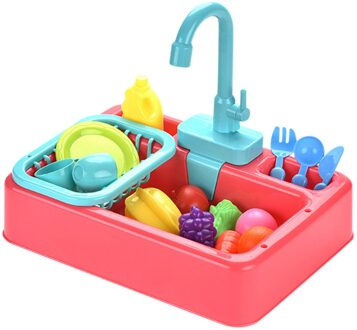 Aanrecht Speelgoed Met Running Water Pretend Toy Wassen-Up Keuken Elektra Vaatwasser Spelen Speelgoed Met Running Water Keuken set