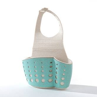 Aanrecht Spons Houder Afdruiprek Spoelbak Keuken Opknoping Afvoer Opslag Gereedschap Opslag Plank Gootsteen Houder Afvoer Mand groen