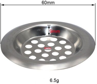Aanrecht Stop Gootsteenzeefje Filter Roestvrijstalen Bad Haar Catcher Stopper Douche Afvoer Gat Filter Keuken Accessoires 6cm