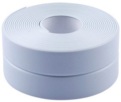 Aanrecht Waterdichte Tape Bad Afdichtstrip Tape Wit Pvc Zelfklevende Waterdichte Muur Sticker Tape Badkamer Keuken Tapes blauw