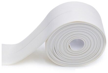 Aanrecht Waterdichte Tape Bad Afdichtstrip Tape Wit Pvc Zelfklevende Waterdichte Muur Sticker Tape Badkamer Keuken Tapes WT