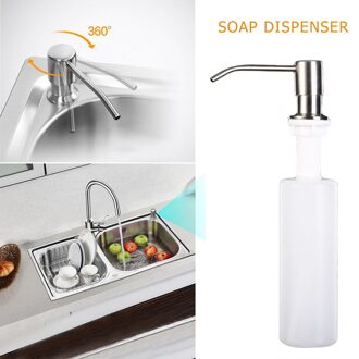 Aanrecht Zeepdispenser Rvs Plastic Flessen Badkamer Wasmiddel Hand Wassen Zeepdispenser Pumps300ml