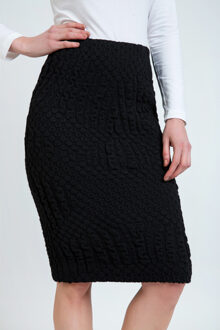 Aansluitende kokerrok Zwart