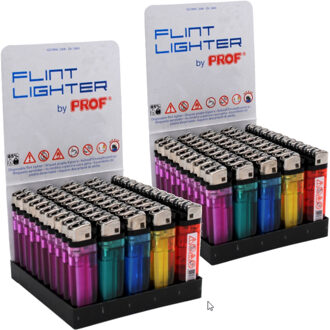 Aanstekers - 100x stuks - grootverpakking - verschillende kleuren