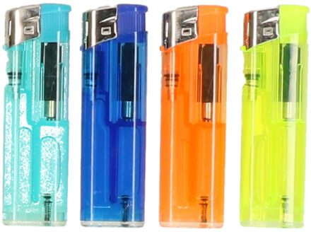 Aanstekers - 12x stuks - Sigaretten - kunststof - Hervulbare / navulbare aanstekers