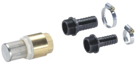Aanzuigfilter met terugslagklep 19 mm (3/4) / 25 mm (1)