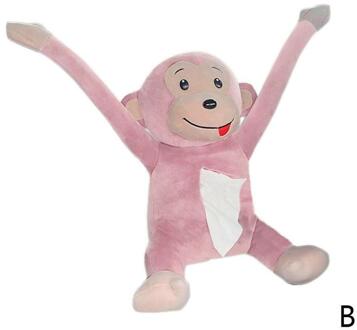 Aap Auto Papieren Servet Doos Auto Creatieve Cartoon Pop Pompen Doos Auto Interieur Levert Draagbare Haning Lade Tissue Doos