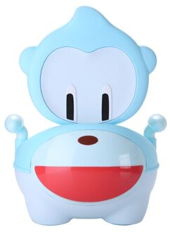 Aap baby wc, goedkope baby closestool, draagbare kinderpotje blauw