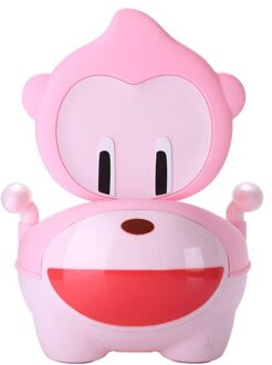 Aap baby wc, goedkope baby closestool, draagbare kinderpotje roze