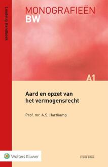 Aard En Opzet Van Het Vermogensrecht - Monografieen Bw - A.S. Hartkamp